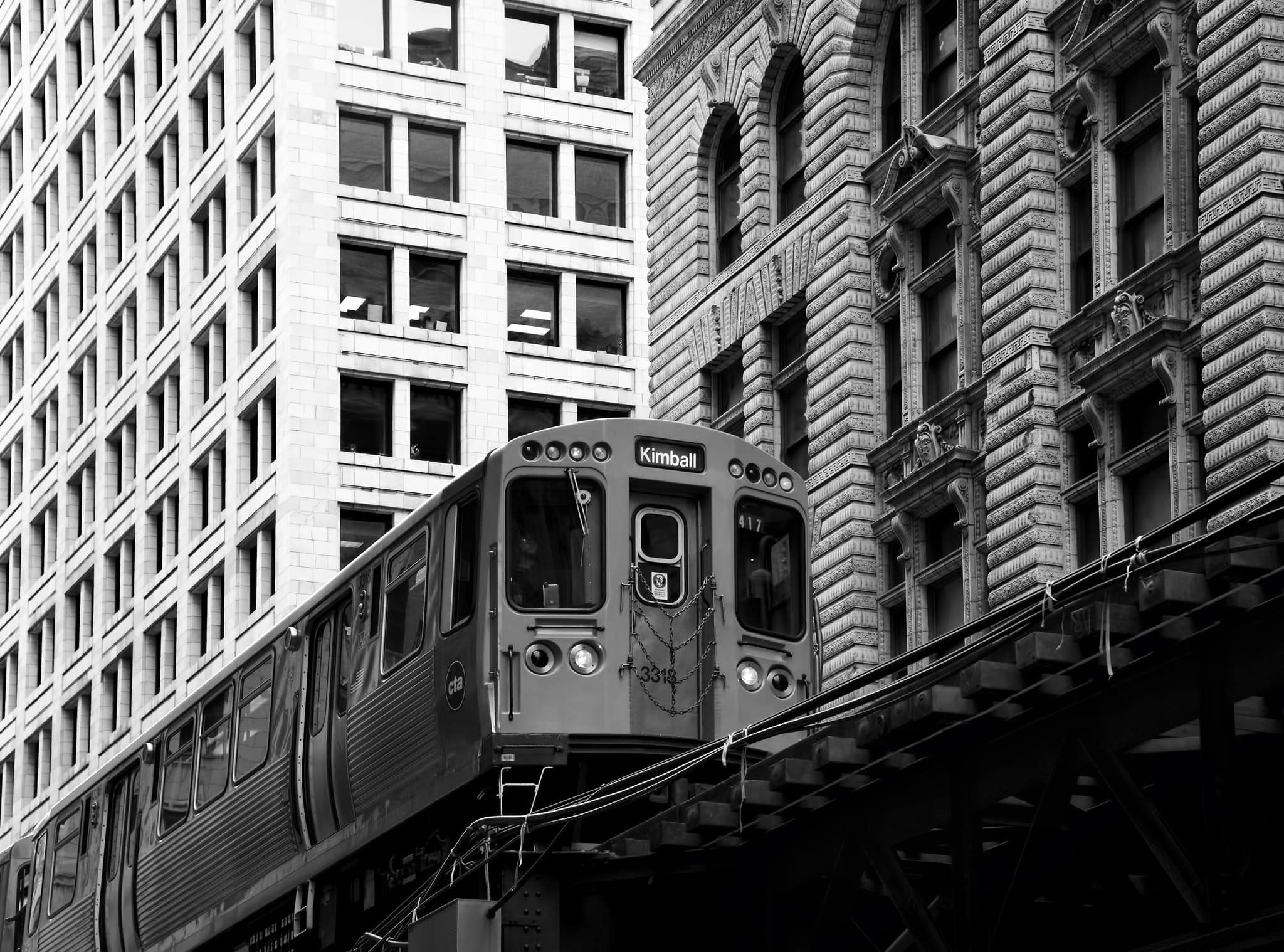 Train to Kimball Chicago