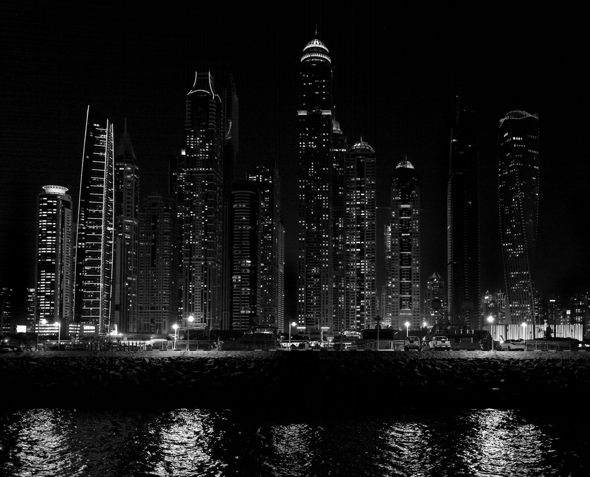Dubai Skyline at night