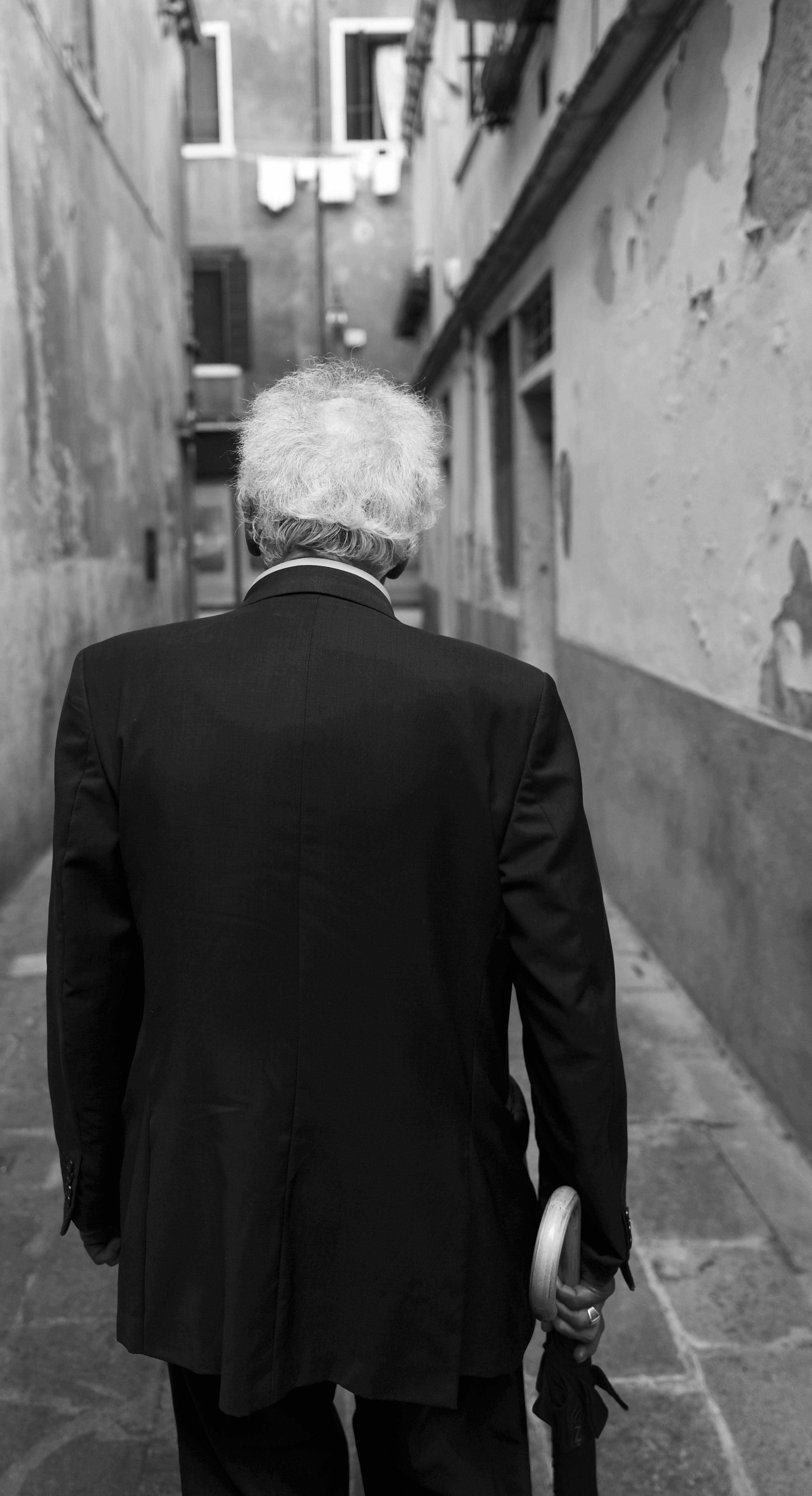 Old man back street Venice