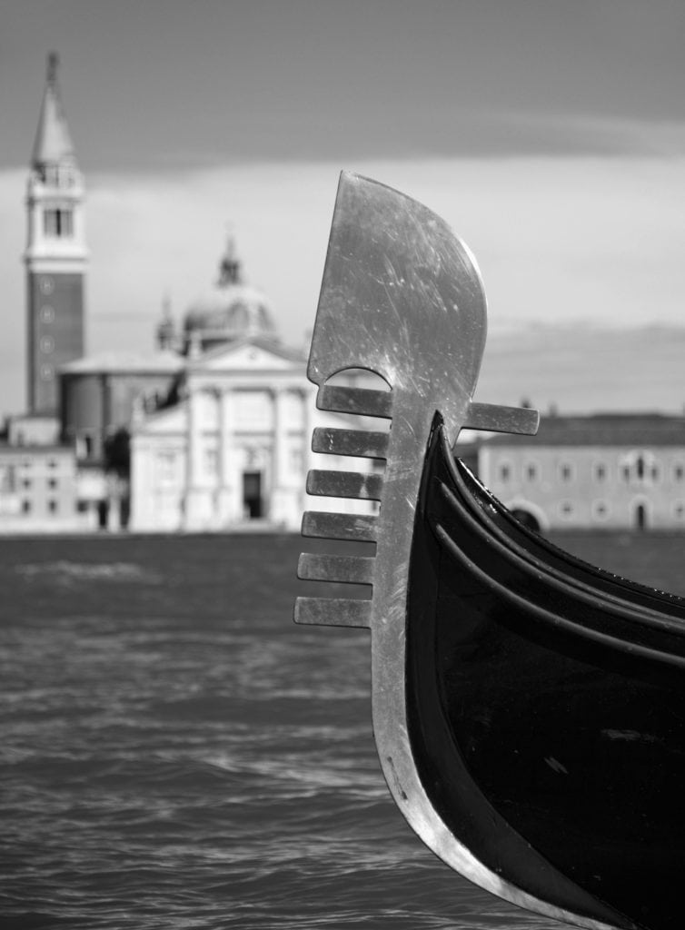 Iron prow Venice Gondolier