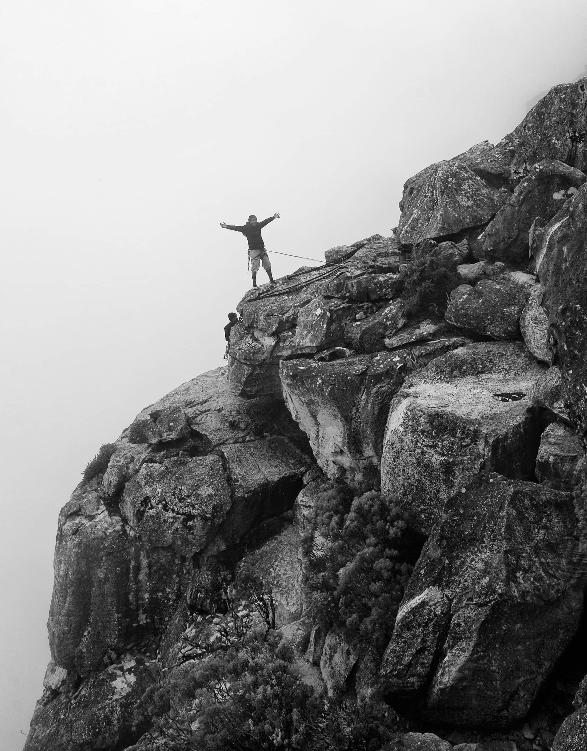 Climbing Table Mountain South Africa