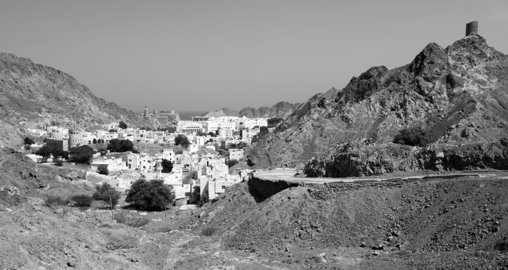 Old Muscat from the road Oman