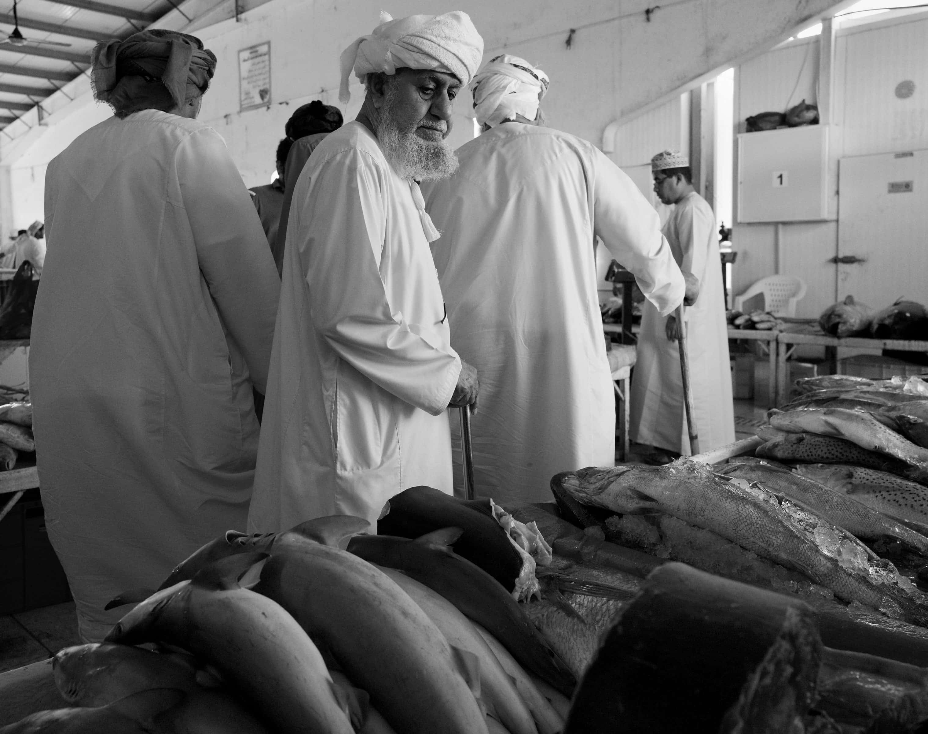 Fish market Sinaw Oman empty quarter