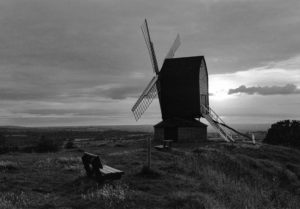 Brill Windmill and Bench at Dusk