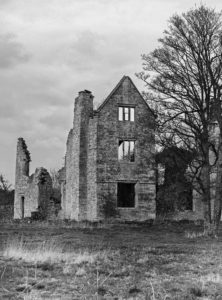 ruined manor at Hampton Gay